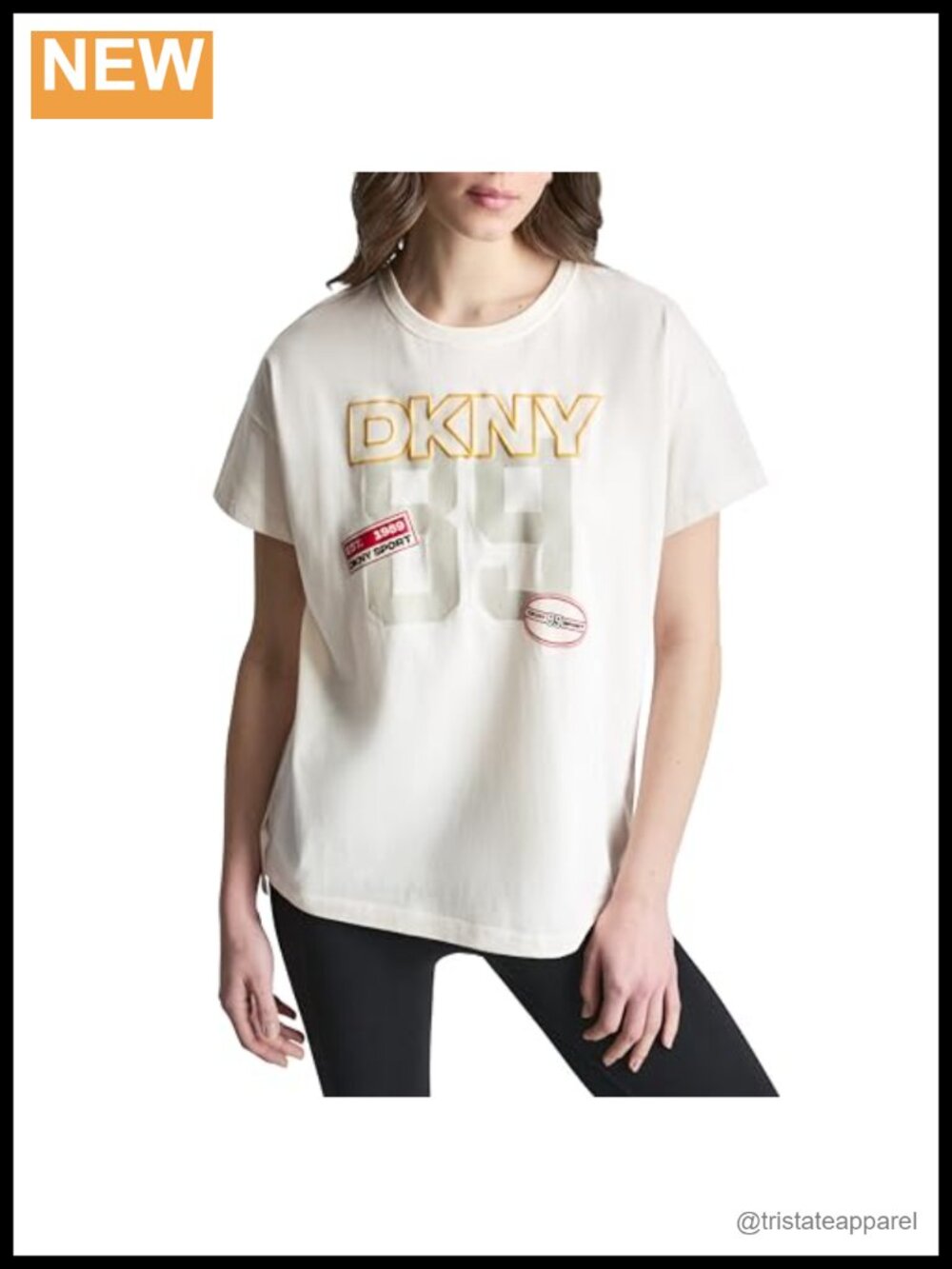 Short Sleeve Drop Shoulder Tee - 100% Cotton Crew Neck